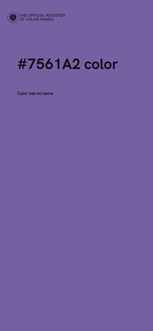 #7561A2 color image