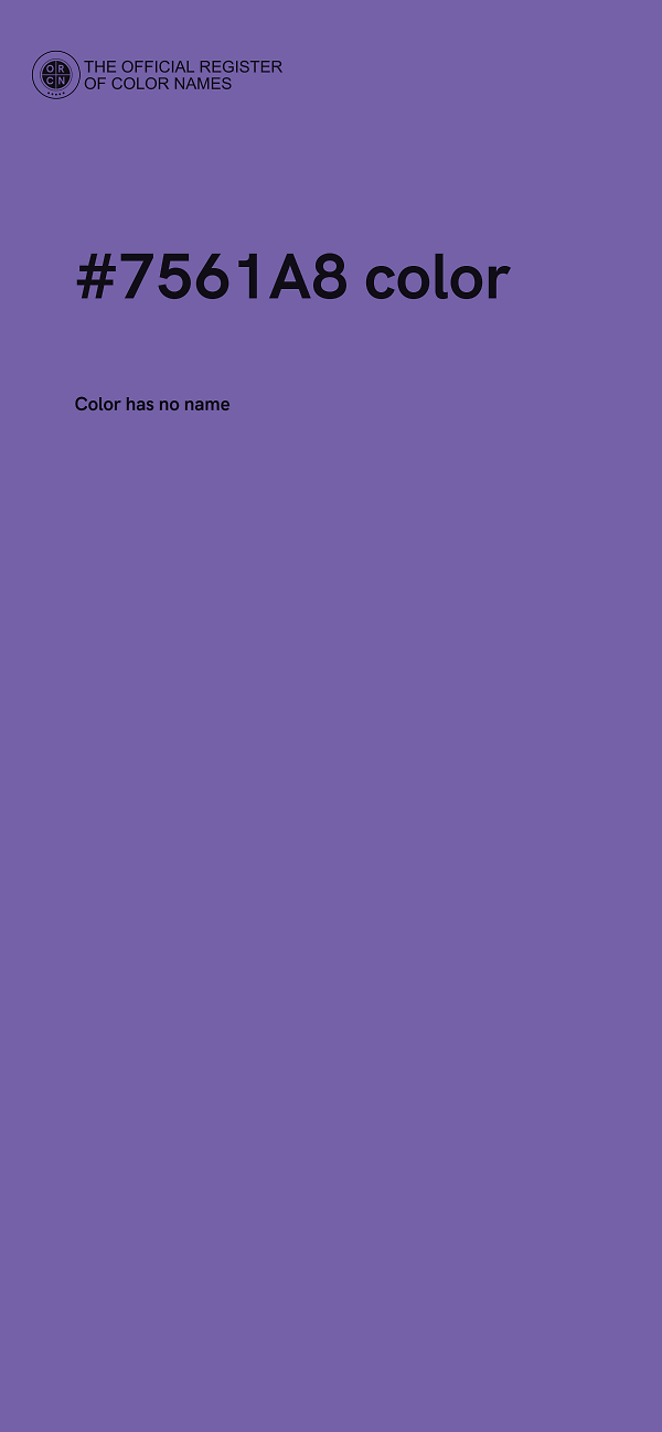 #7561A8 color image