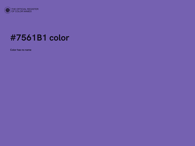 #7561B1 color image
