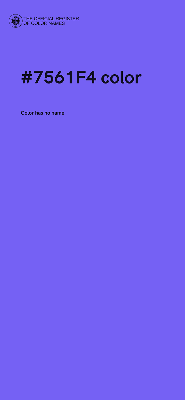 #7561F4 color image