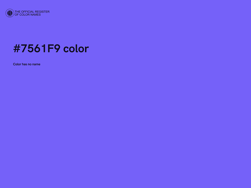 #7561F9 color image