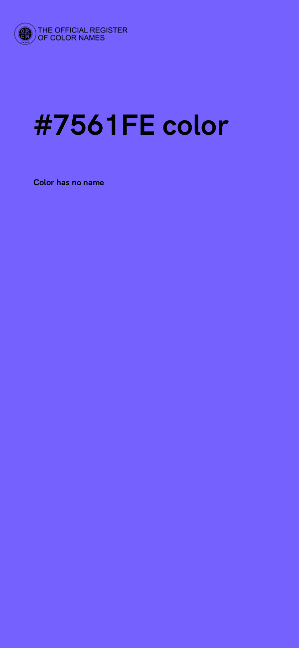 #7561FE color image