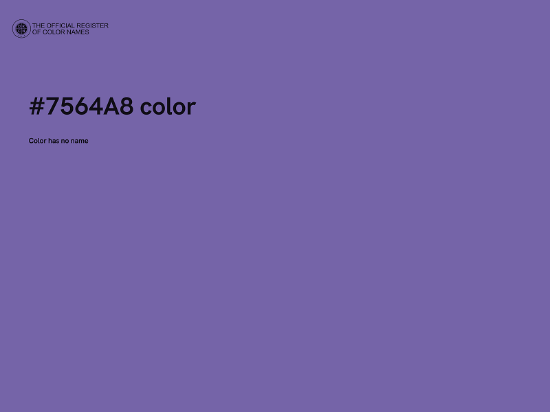 #7564A8 color image