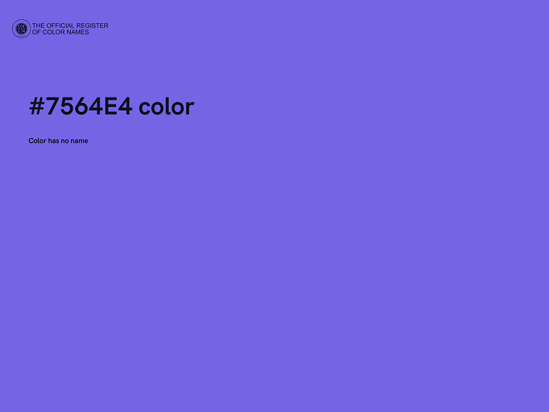 #7564E4 color image