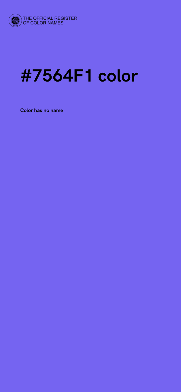 #7564F1 color image