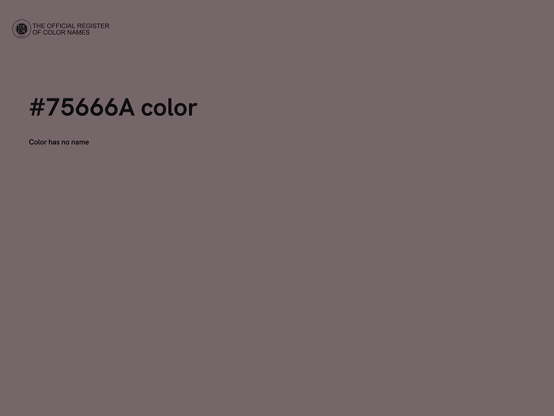 #75666A color image