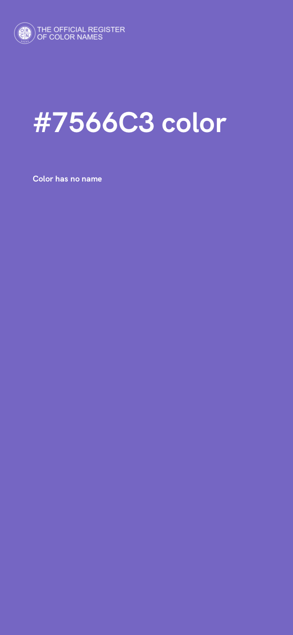 #7566C3 color image