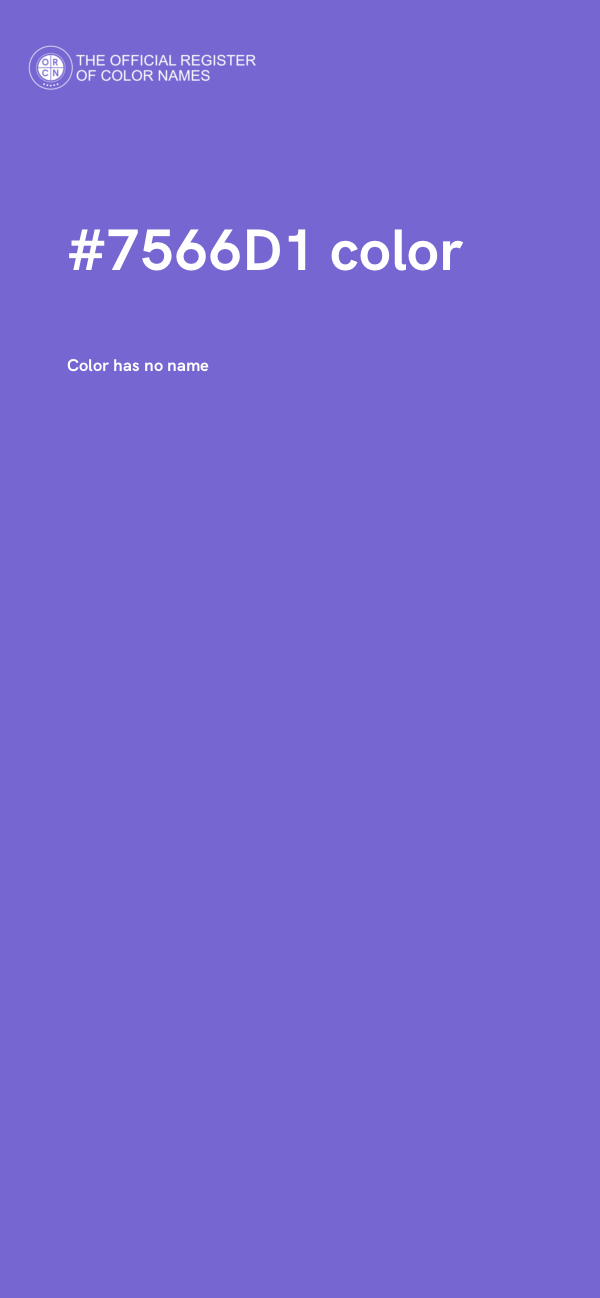 #7566D1 color image