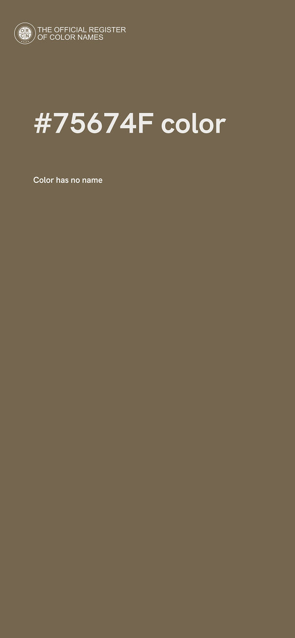 #75674F color image