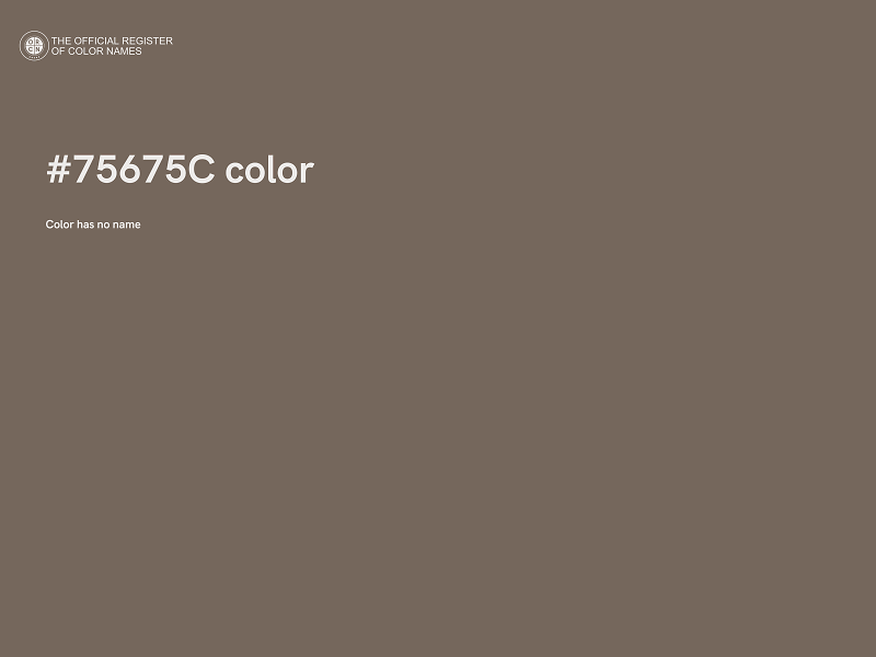 #75675C color image