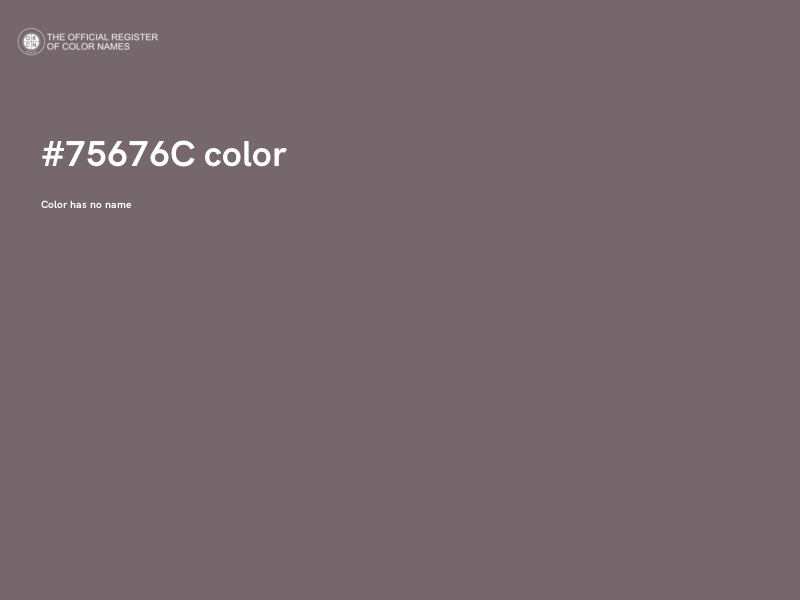 #75676C color image