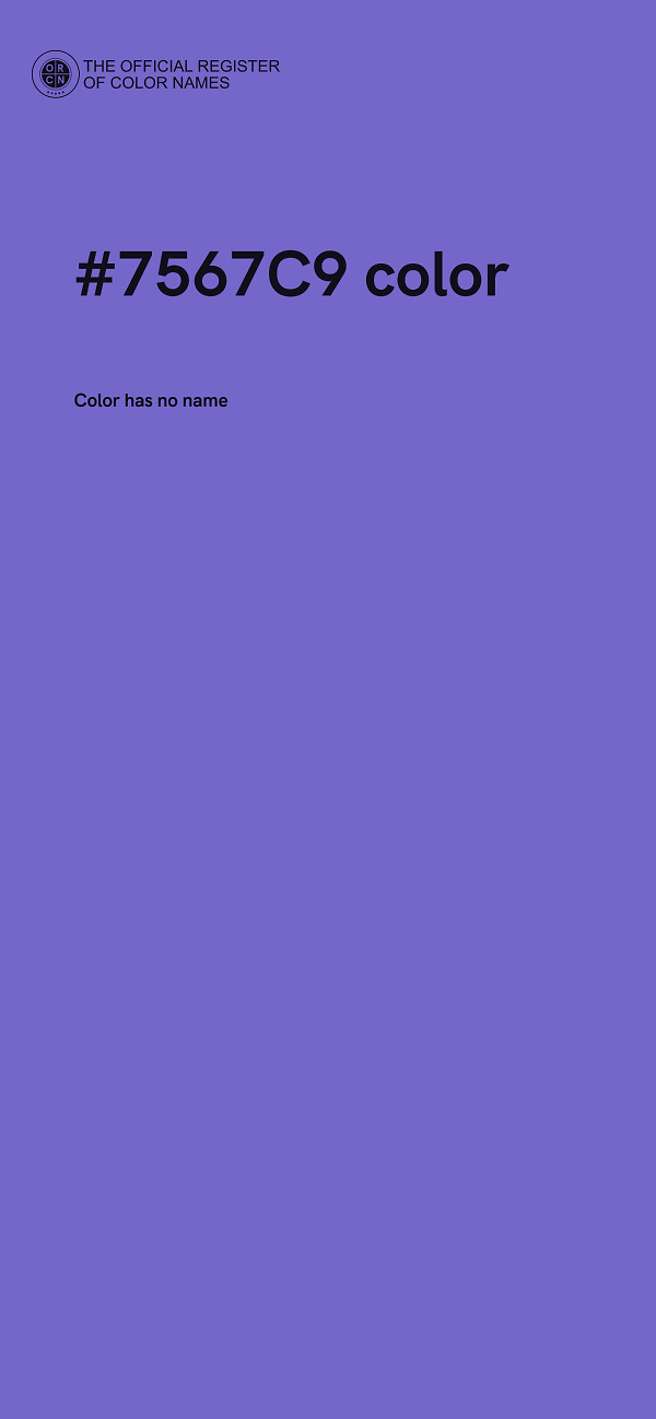 #7567C9 color image