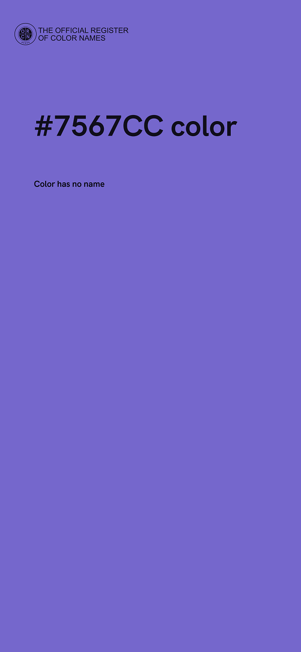 #7567CC color image