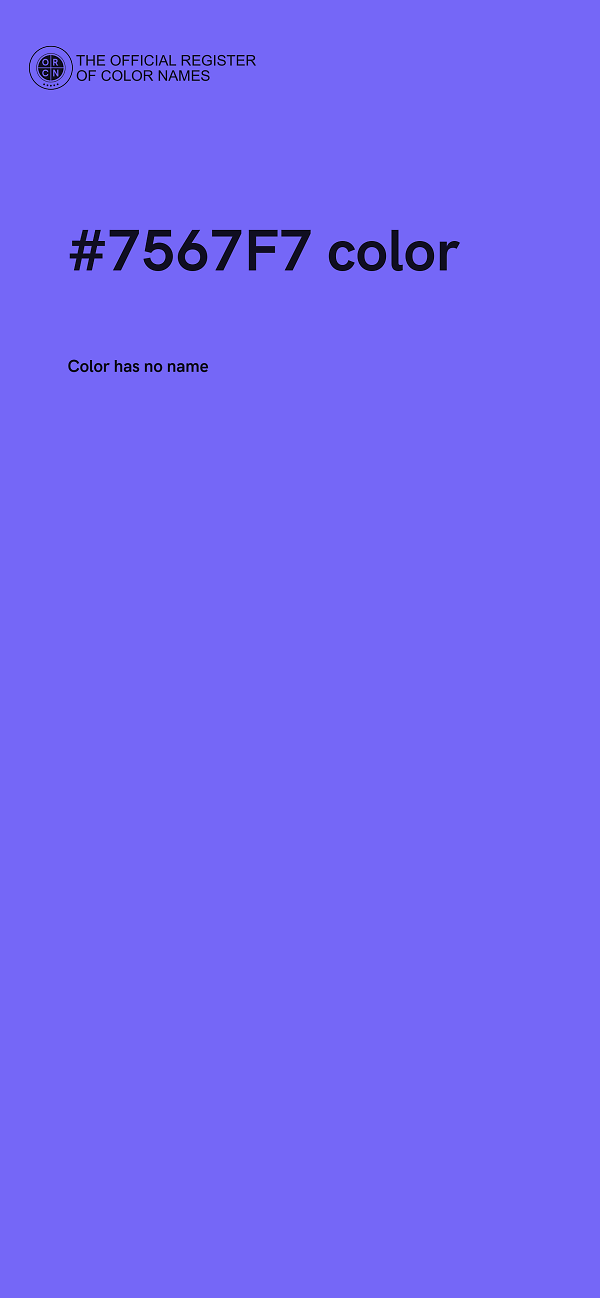 #7567F7 color image