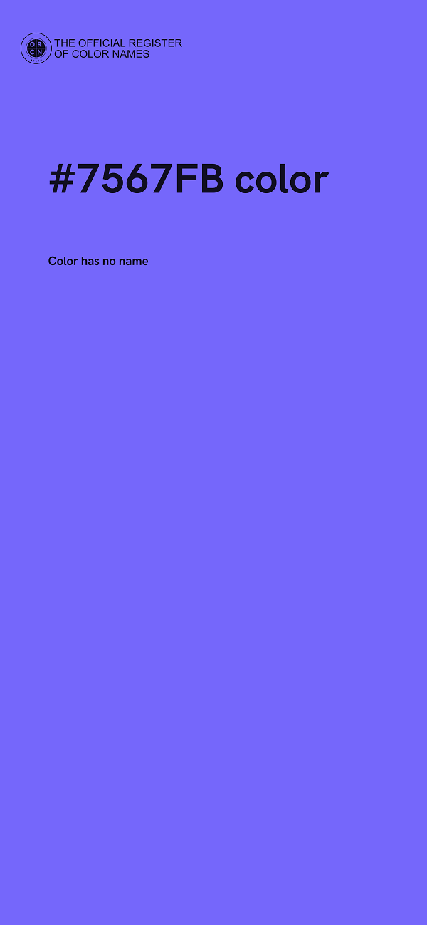 #7567FB color image
