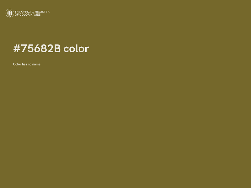 #75682B color image