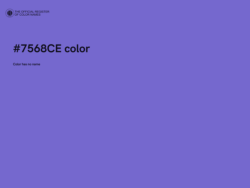 #7568CE color image