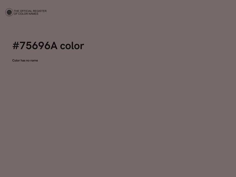 #75696A color image