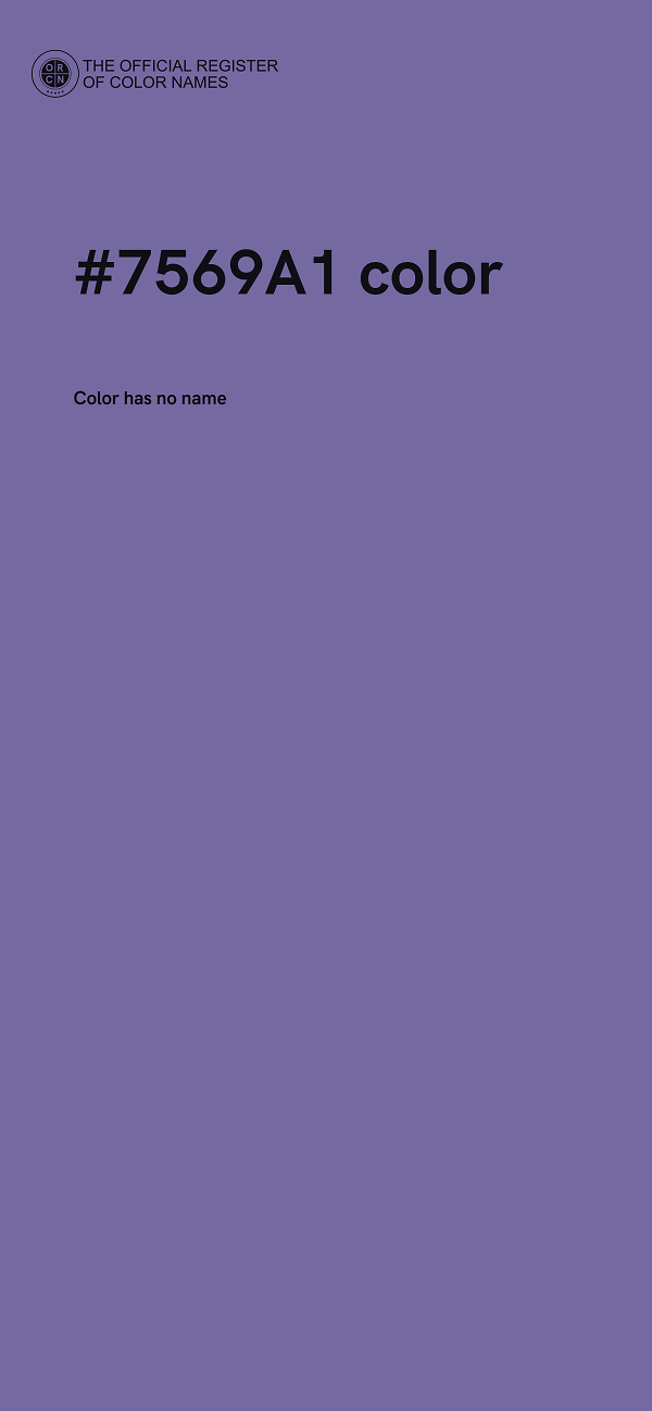 #7569A1 color image