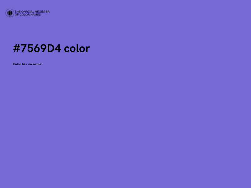 #7569D4 color image