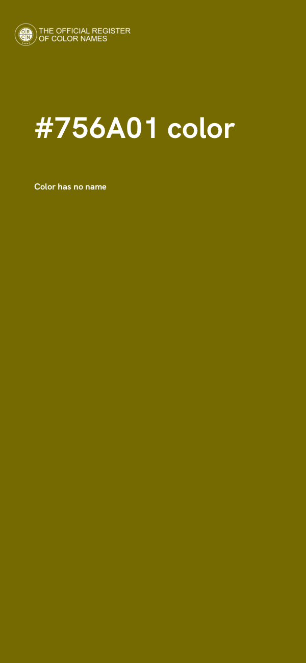 #756A01 color image