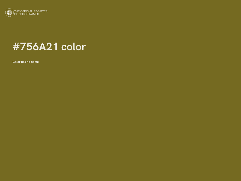 #756A21 color image