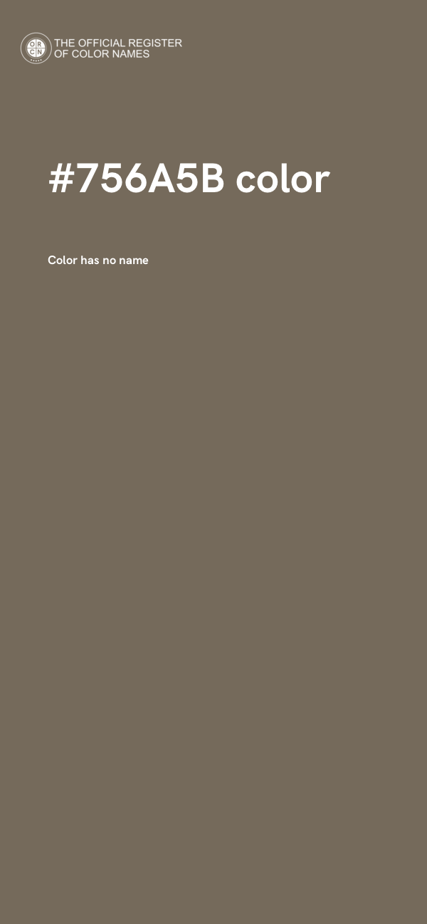#756A5B color image