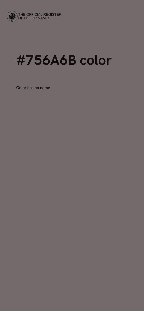 #756A6B color image