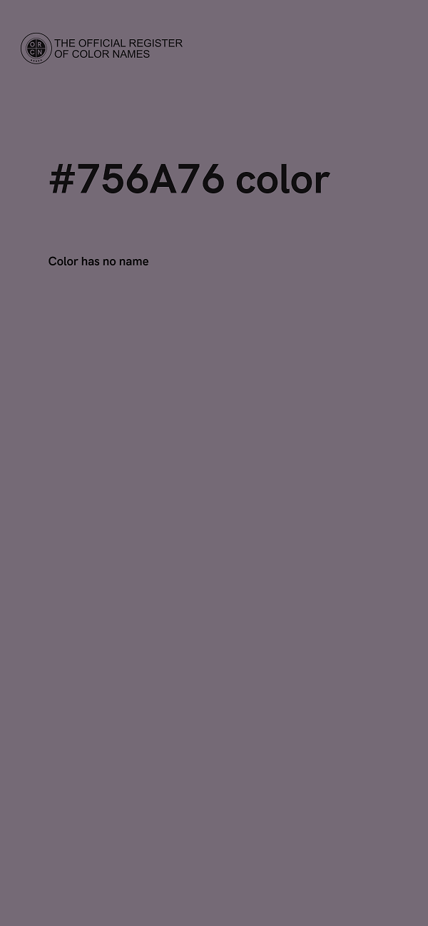 #756A76 color image
