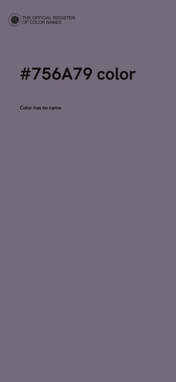 #756A79 color image