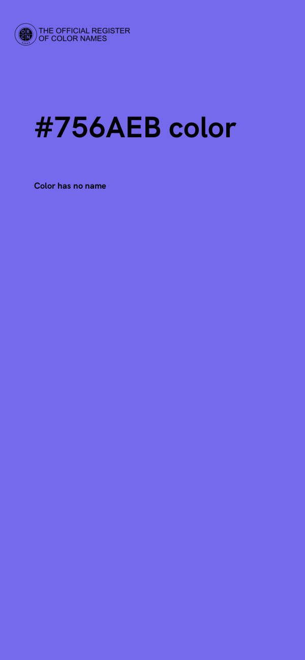 #756AEB color image