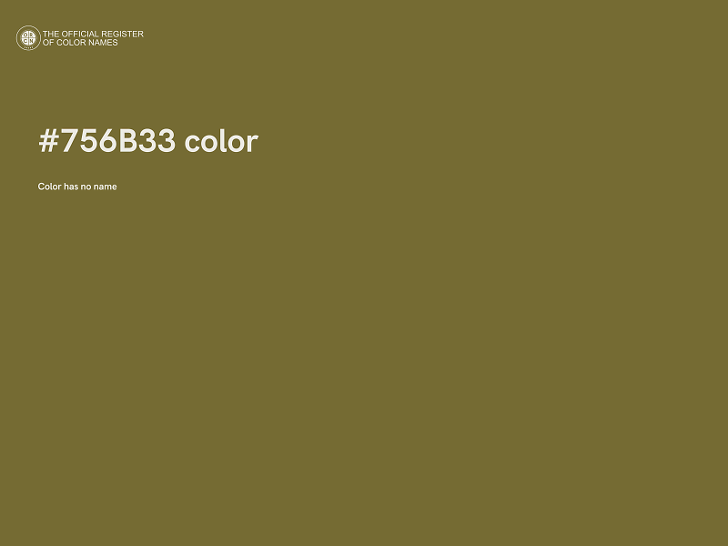 #756B33 color image