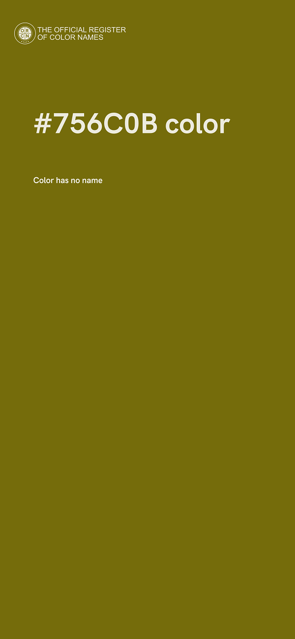#756C0B color image