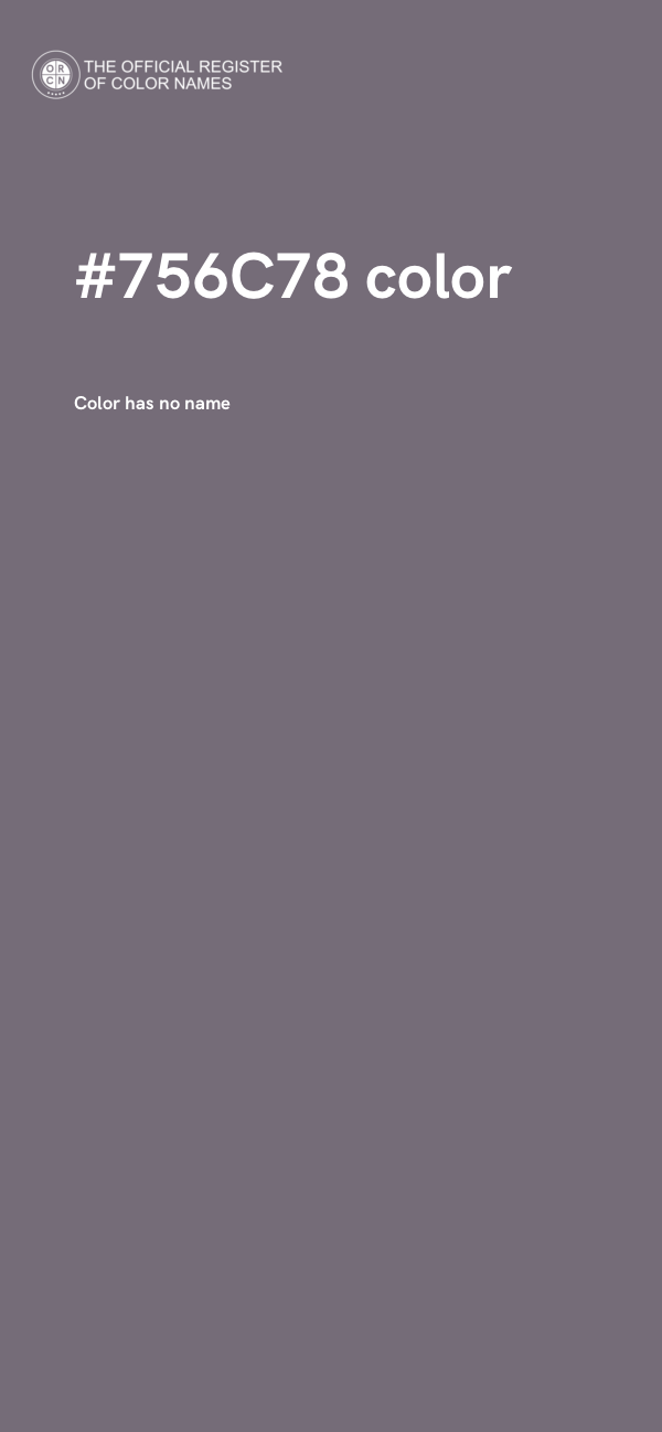 #756C78 color image