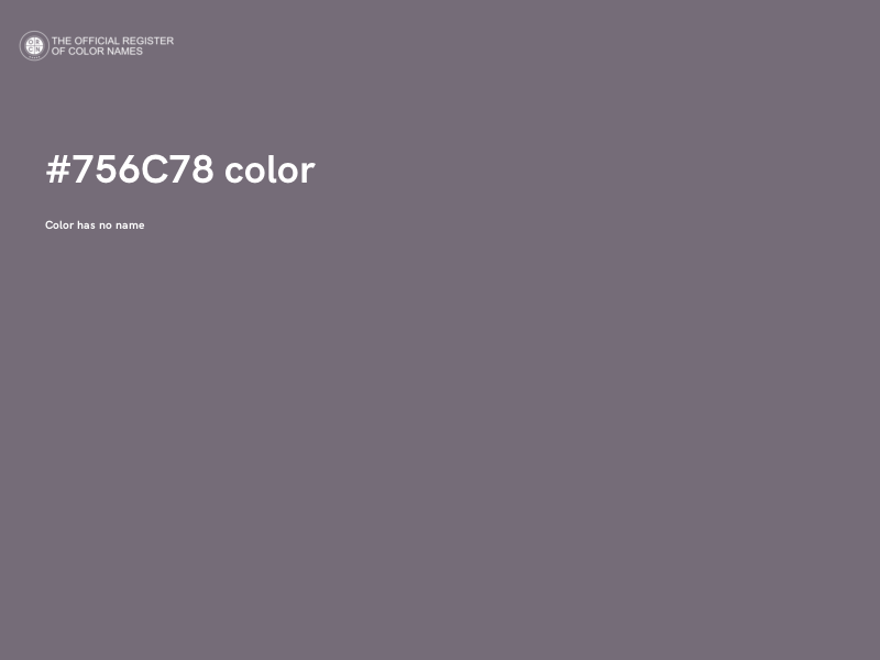 #756C78 color image