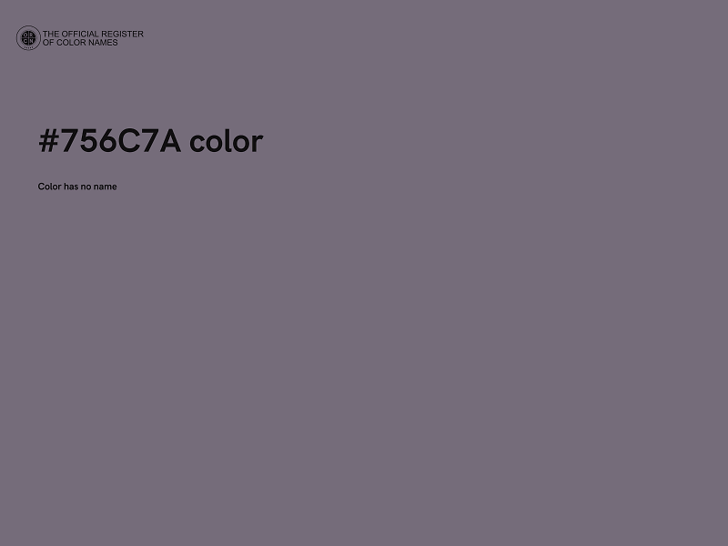 #756C7A color image