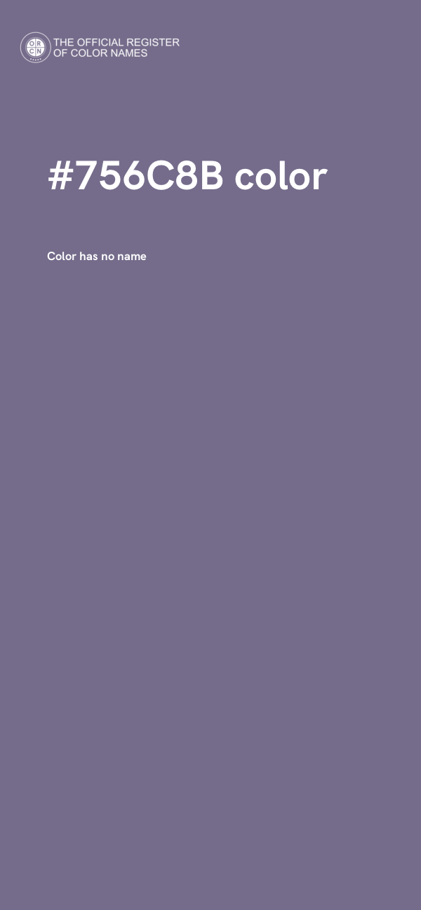 #756C8B color image