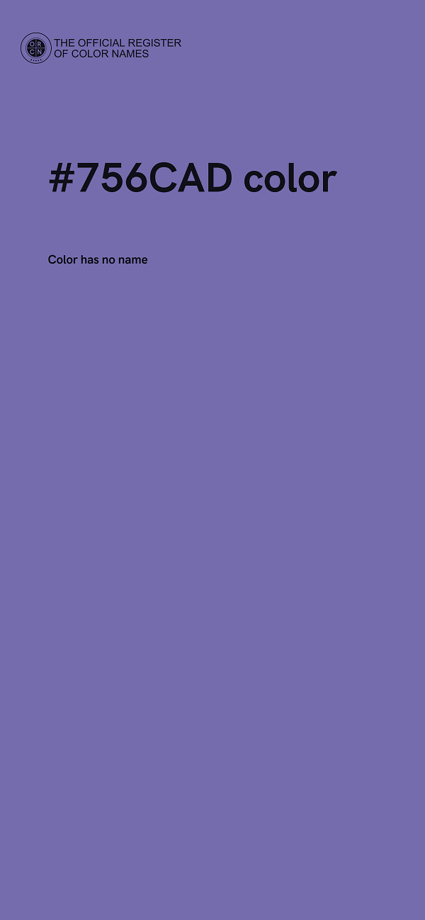 #756CAD color image