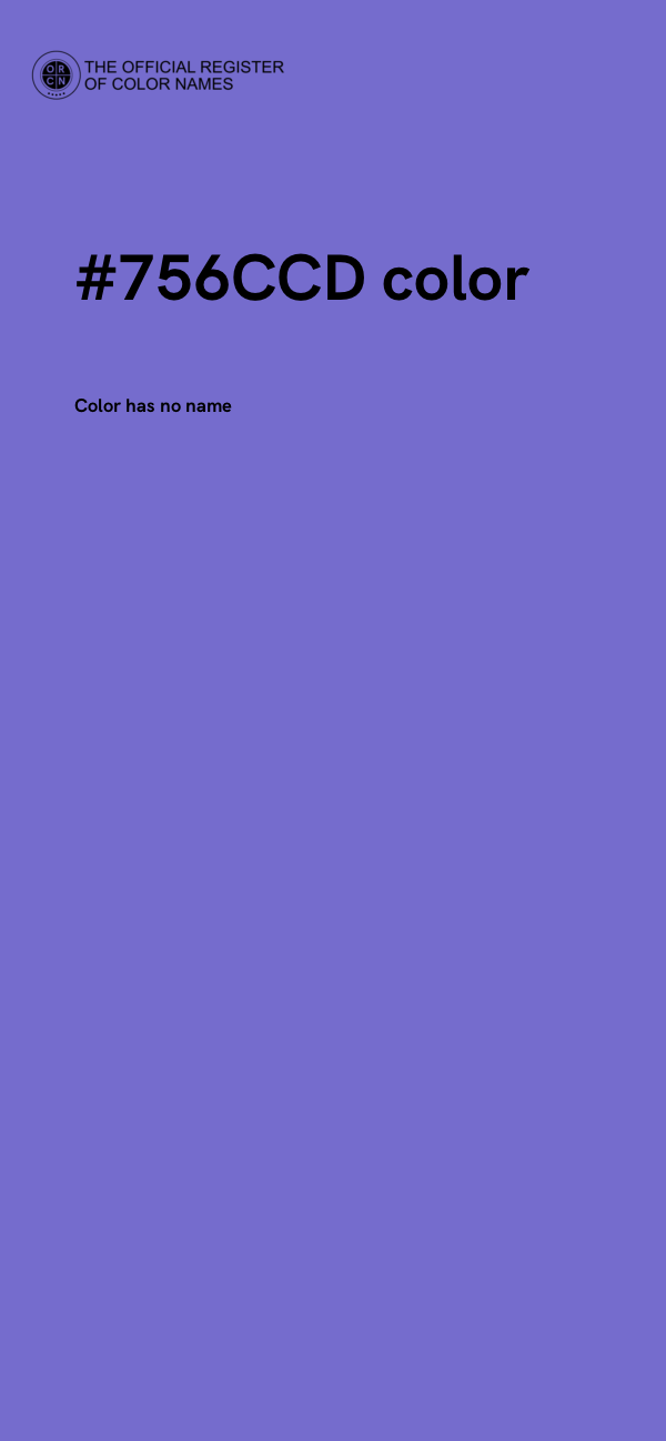 #756CCD color image
