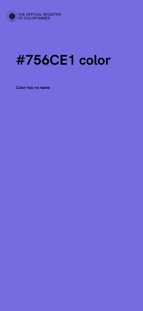 #756CE1 color image