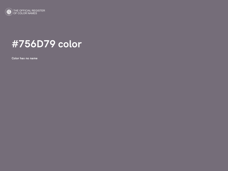 #756D79 color image