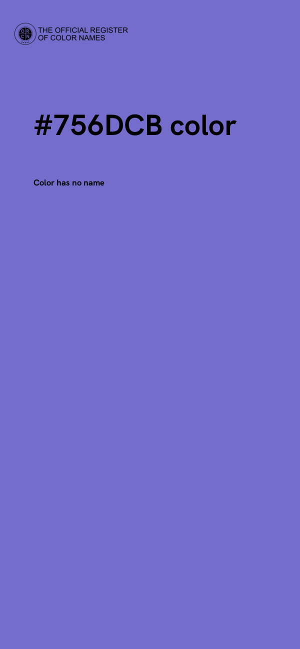 #756DCB color image