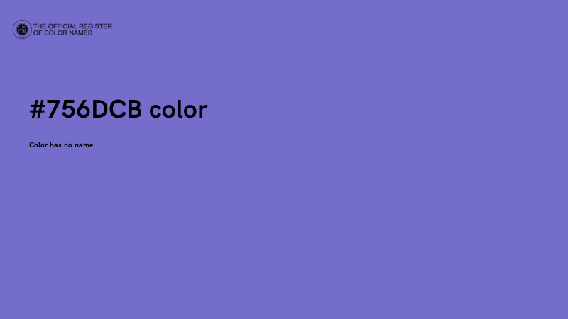 #756DCB color image