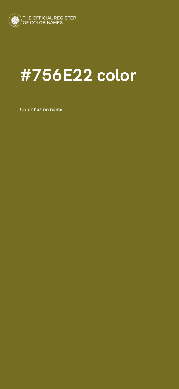 #756E22 color image