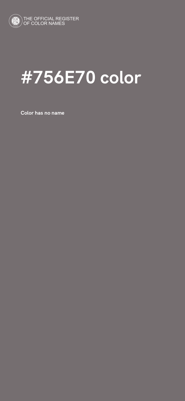 #756E70 color image