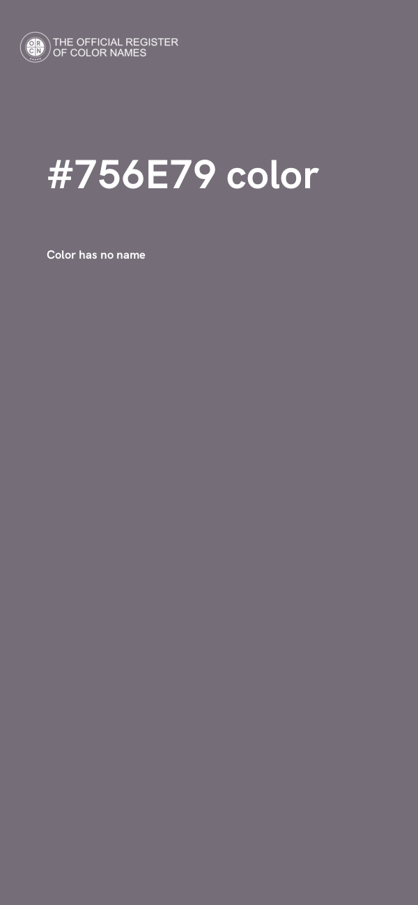#756E79 color image