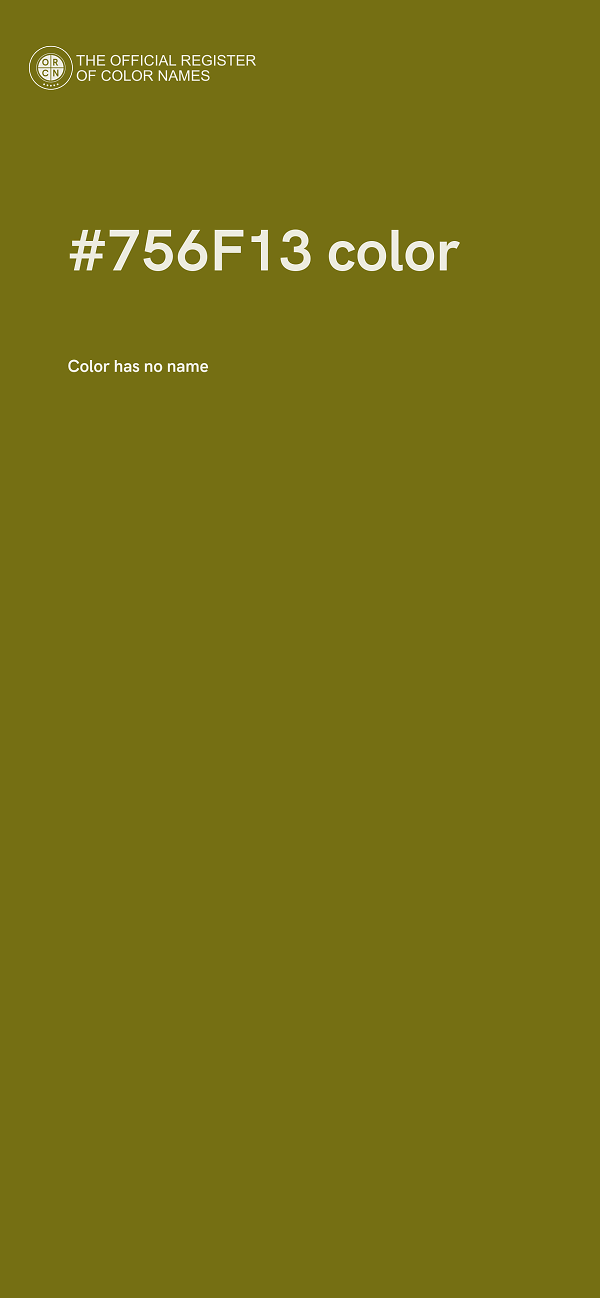 #756F13 color image
