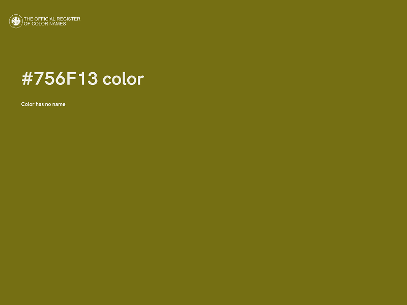 #756F13 color image