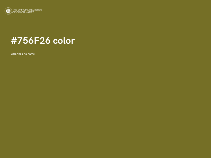 #756F26 color image