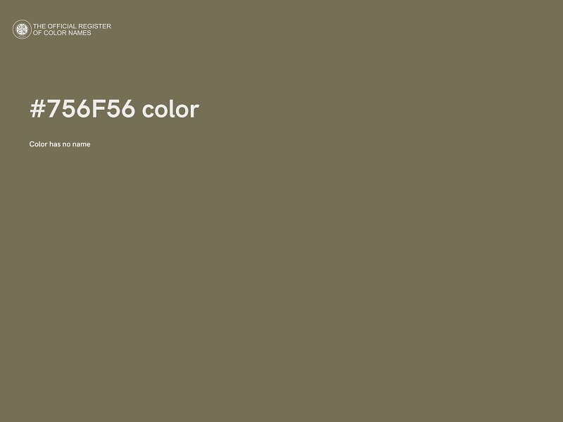 #756F56 color image